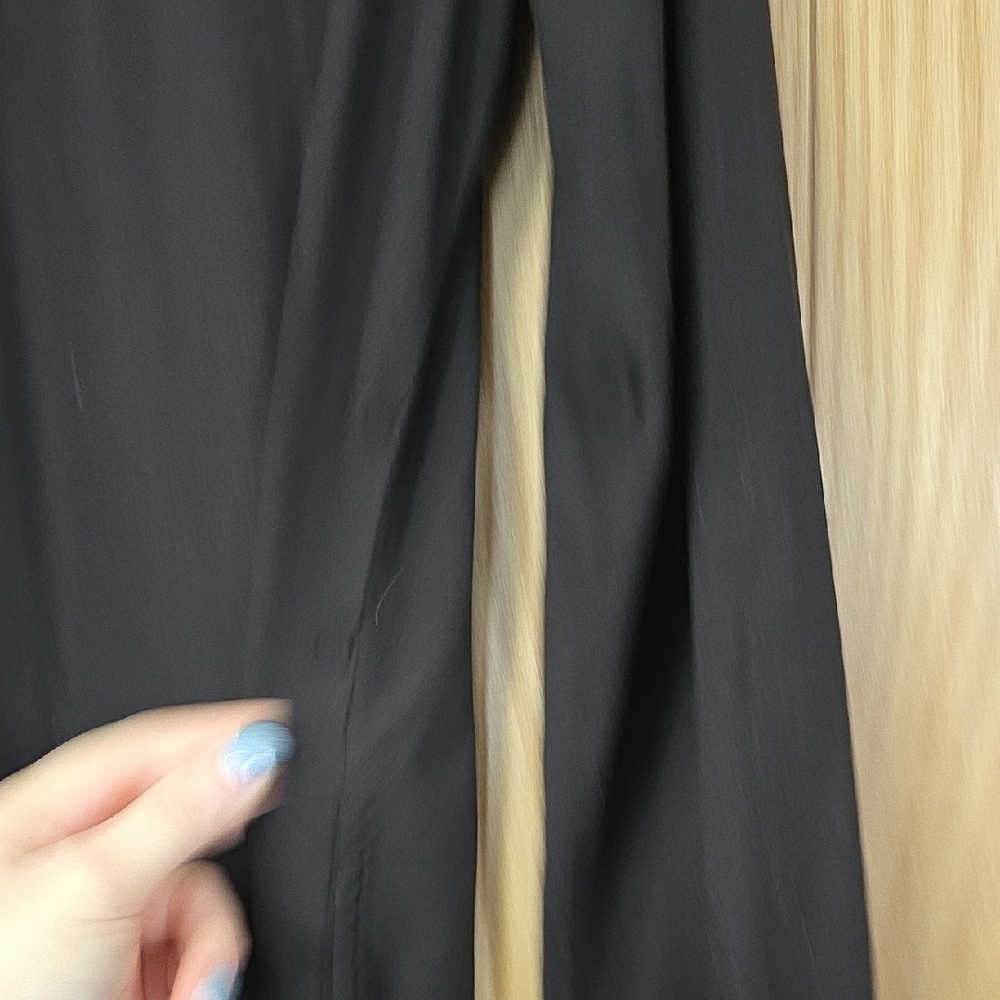 G.I.L.I. Black Long Sleeve Button-Up Dress - Picture 13 of 13